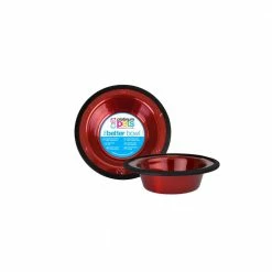 0.75 Cup Switchin Stainless Steel Dog/Cat Diner Feeder Replacement Bowl in Candy Apple Red by Platinum Pets