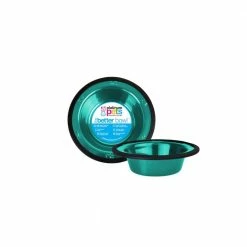SwitchIN 0.75 Cup Stainless Steel Diner Feeder Replacement Dog/Cat Bowl in Caribbean Teal by Platinum Pets