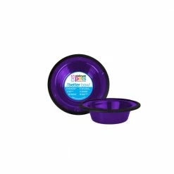 0.75 Cup Switchin Stainless Steel Dog/Cat Diner Feeder Replacement Bowl in Electric Purple by Platinum Pets