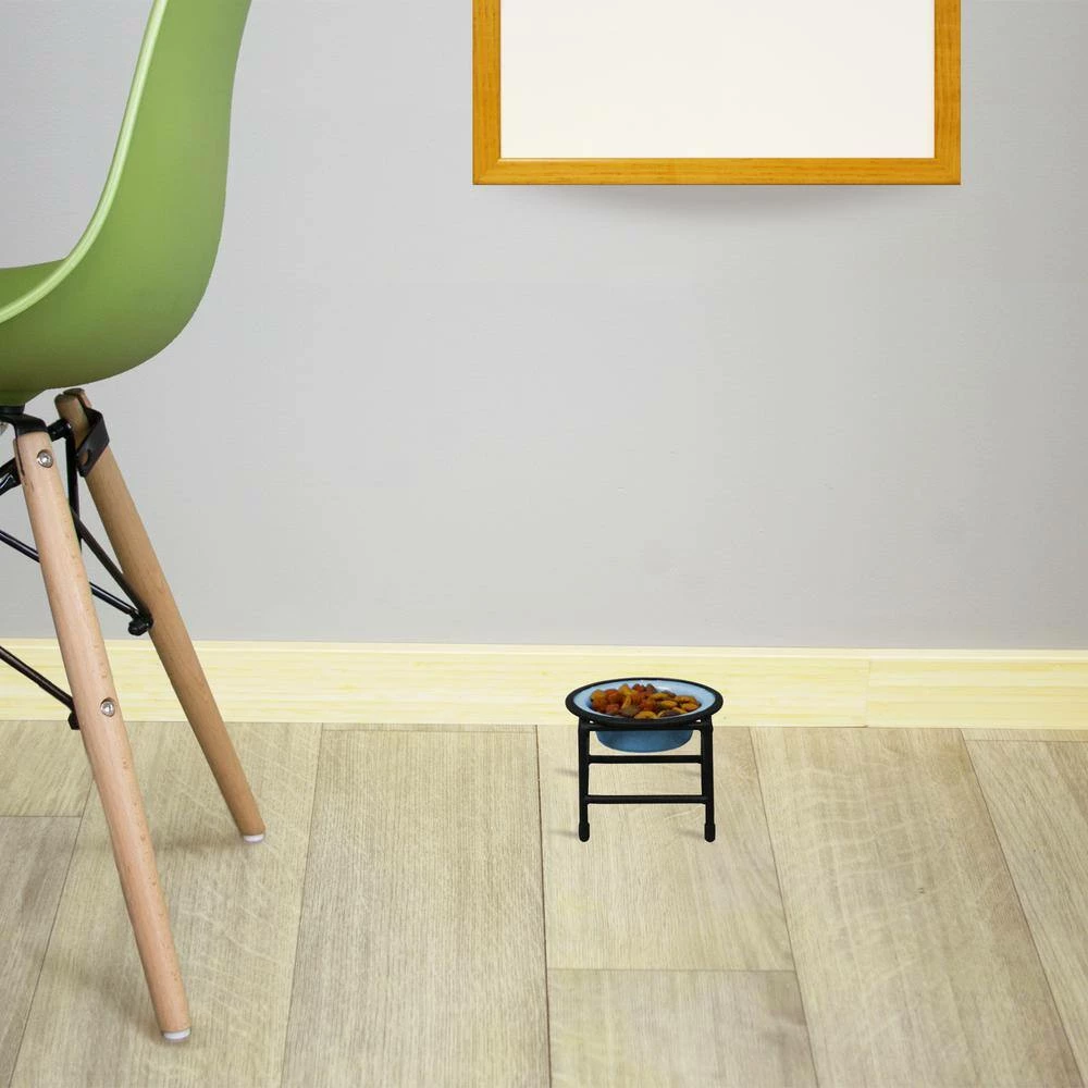 SwitchIN 0.75 Cup Stainless Steel Diner Feeder Replacement Dog/Cat Bowl in Sky Blue by Platinum Pets - Image 2