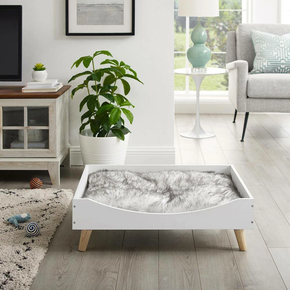 Chauncy 9 in. White Cat Tree by Sam's Pets - Image 8