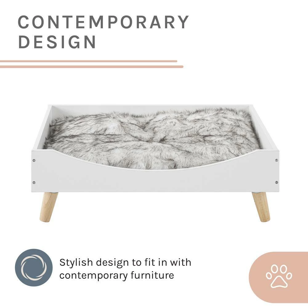 Chauncy 9 in. White Cat Tree by Sam's Pets - Image 4