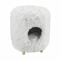 Rocket 18 in. White Cat Tree Cylinder by Sam's Pets