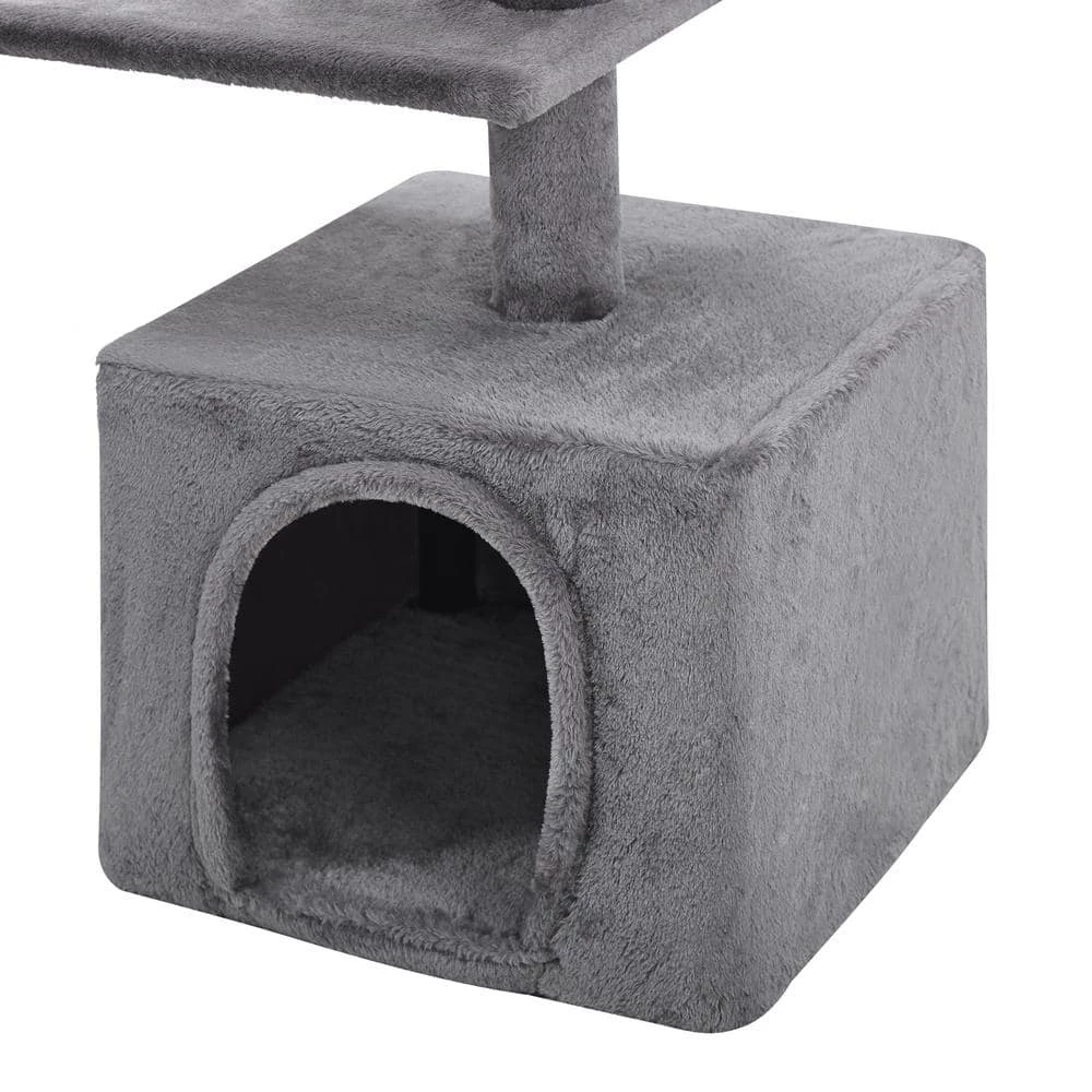 Longshot 53.5 in. Gray Cat Tree by Sam's Pets - Image 9