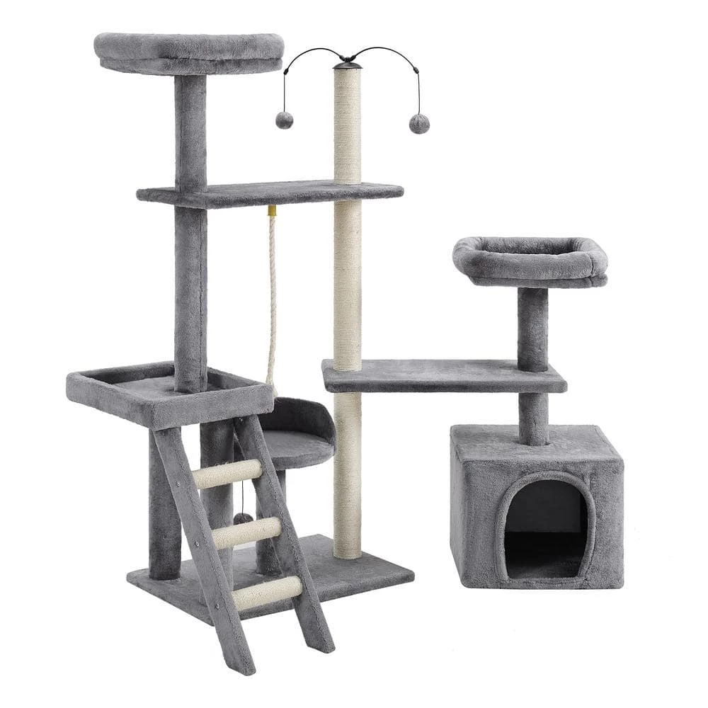 Longshot 53.5 in. Gray Cat Tree by Sam's Pets
