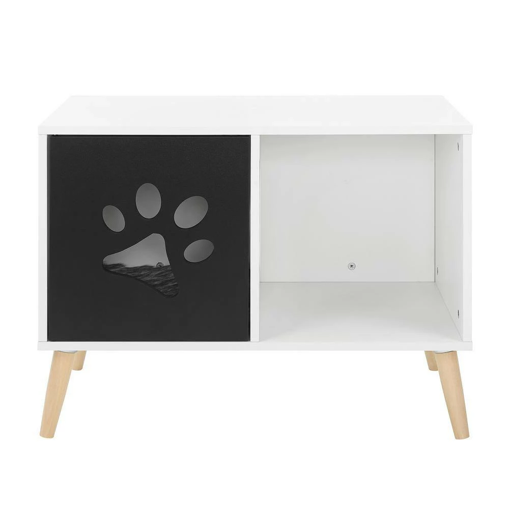 Convertible 22 in. Black and White Cat Tree End Table by Sam's Pets - Image 10