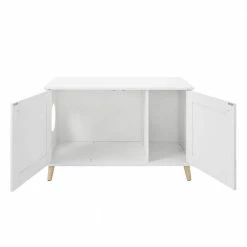 Becky 24.5 in. White Cat Tree End Table by Sam's Pets