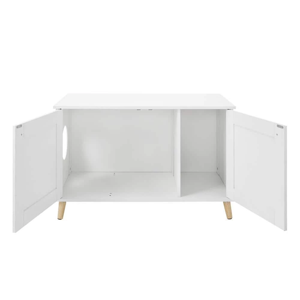 Becky 24.5 in. White Cat Tree End Table by Sam's Pets