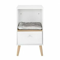 Becky 28 in. White Single Rest Cat Tree With Drawer by Sam's Pets