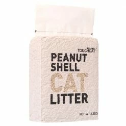 High-Clumping Eco-Friendly Peanut Shell Kitty Cat Litter by Touchcat