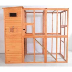 76.75 in. L x 37.25 in. W x 68.75 in. H Wooden Outdoor Cat Run by TRIXIE