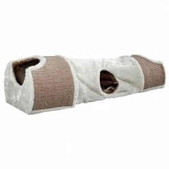 Cuddly Condos with Tunnel : Peek-a-Boo Holes : Sisal Scratching Surface : Light Brown by TRIXIE