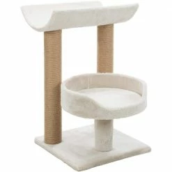Light Gray Isaba Scratching Post with 2 Platforms by TRIXIE