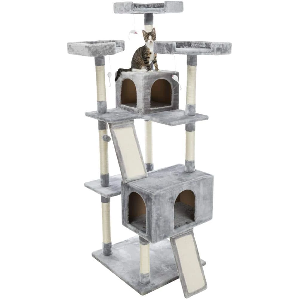 X-Large Gray Celeste Cat Tower by TRIXIE - Image 6