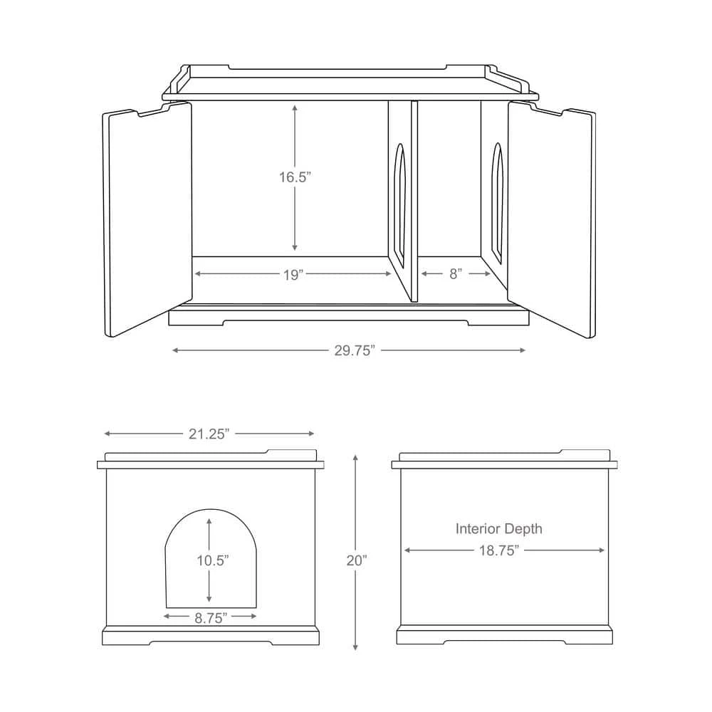Wooden Pet House XL and Litter Box by TRIXIE - Image 4