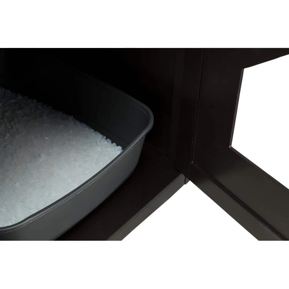 Standard Wood Litter Box Enclosure with Top Shelf in Brown by TRIXIE - Image 5