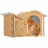 15.7 in. Waterproof EVA Cat House with Wavy Roof by VIVOHOME