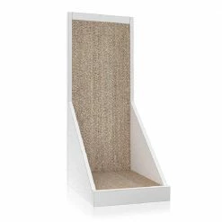 Eco zBoard White Vertical Standing Cat Scratcher Post by Way Basics